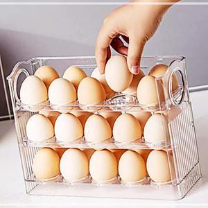 3단 투명 케이스 30 정리함 달걀 함 통 에그 계란 트레이 구 보관 O5WCA39E0H