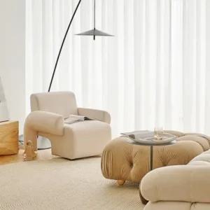 나비주름 쉬폰커튼 크림화이트 안방 도톰 인테리어 기본 (WFJLHT0)