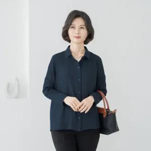 엄마옷 마담4060 티치무지포켓셔츠 중년여성 데일리 -ZBL2509002-