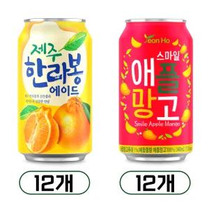 연호음료 제주 한라봉 에이드 12개 + 스마일 애플망고 12개