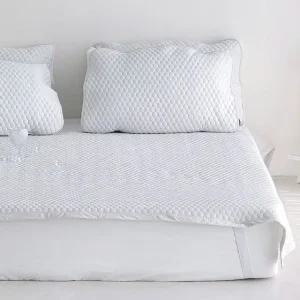 고품질 슈마켓 토리 선염 냉감3중직 밴딩카페트 패드 킹K세트 그레이 간차렵 (WFJO6IU)