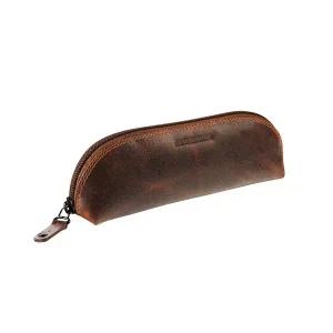 [매버릭 레더]매버릭 디 오리지널 레더 타원형 필통 소가죽 데일리 직장인 펜슬케이스