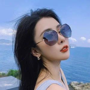 틴트 라섹 패션 오버사이즈 편광 커플 선글라스 렌즈