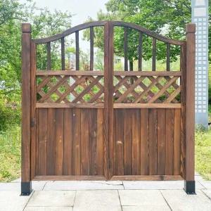 휀스 대문 나무 울타리 야외 정원데코 주차장 화단