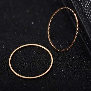 심플 레이어드 실반지 우정반지 꼬임 여성 데일리