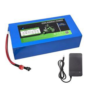 HJGHY 48V 30Ah 35Ah 40Ah 이온 배터리, 0-2000W 전기 자전거 스쿠터 E-바이크 모터, 54.6V 2A 충전기