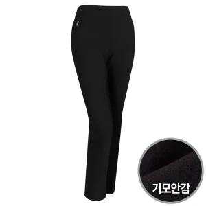 [샵앤]여성 국산 지퍼 겨울 슬림 스판 기모 밴딩 슬랙스 ACE-WPT-1094-블랙