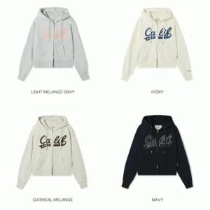 후아유 여성 패치 크롭 후드집업  Patch Crop Hood ZipupBrushed_WHMZF4911FSG