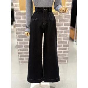 [레코브](신세계 사우스시티)블랙 생지 와이드 데님팬츠(LC31EXDP546X)