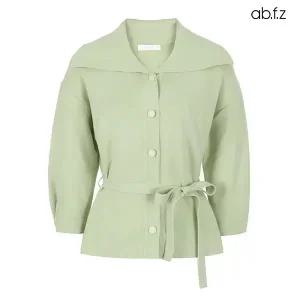 [ab.f.z] 세일러 카라 벨티드 가디건 (AFX3QY31A)