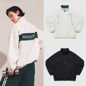 [롯데백화점]르꼬끄 [나나 착용] 유니 등판 블럭 루즈핏 메쉬 자켓 QQ323LJK91