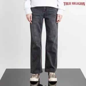 [TRUE RELIGION] 여성 템피 릴렉스 스트레이트 데님 팬츠 블랙