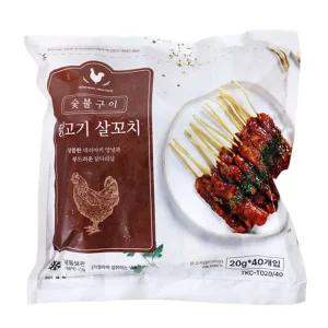 숯불구이 닭다리살꼬치 데리야끼닭꼬치 800G