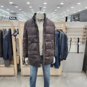 [올젠]스웨이드 구스다운 패딩코트/가죽질감 원단/가볍고 편한 착장 ZOE4LJ1304