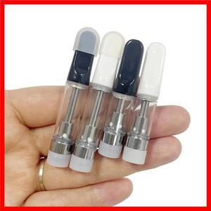 10pcs TH205 Vape 카트리지 0.5ml 1.0ml CC-ell Atomizers 세라믹 코일 블랙/실버/골드/우드 드립 팁 510