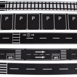 미니어처 하우스 가구 꾸미기 도로 커브 스티커 장면 주차 장식 트랙 인테리어 교통 철도 테이프 M 모델 인형의집
