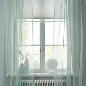 테레시아 속커튼 한쌍 라이트그린 145x250cm 버티컬 암막커텐 창문커텐