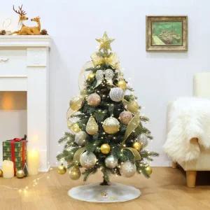 90cm 캐롤라인 혼합 전나무 트리 풀세트 전구포함) 90cm트리풀세트 미니트리 탁상용트리