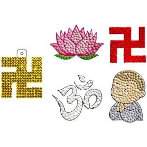 불교 세트 5종 (키링-스티커) 보석십자수