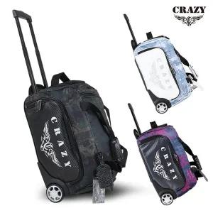 크레이지 골프 캐리어 카모 바퀴형 보스턴백
