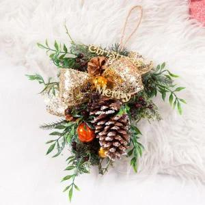 /플라워트리 크리스마스 벽장식 코라골든 30cm 벽걸이 소품 데코