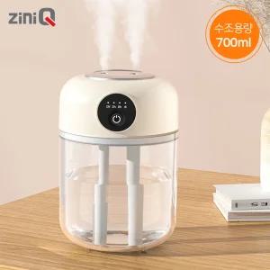 LED 초음파 무드등 책상 사무실 저소음 듀얼 무선가습기 ZQ-HX70