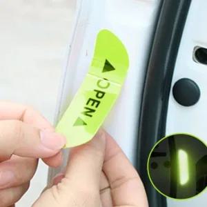 방수접착지 택시 발광 자동차 안전 하차스티커 4P 배트맨로고 야간주행 반사리플렉터