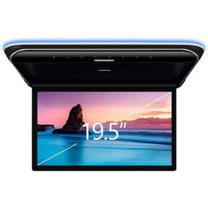 XTRONs 19.5 인치 차량 오버헤드 플레이어 16:9 와이드 스크린 1080P 비디오 루프 마운트 모니터 초박형 플립 다운 모니터는 IR, HDMI, USB, AV 입력,