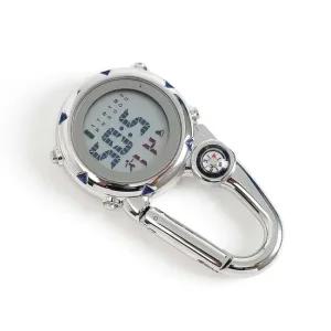 미니 카라비너 시계 실버블루 컵 알람 등산용품 메탈 산악용품 아웃도어 등산장비 기능성