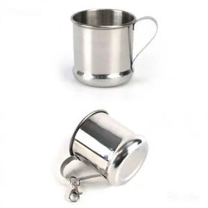 등산캠핑 컵양치 스텐 물컵 손잡이