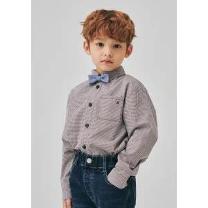 [롯데백화점]빈 브라운 체크 블라우스 셔츠 BZ63BL01BN