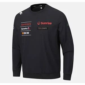 [데상트]데상트 스위스 스키 트레이닝 맨투맨 B1 SQ321SWH91 BLK0 RED0