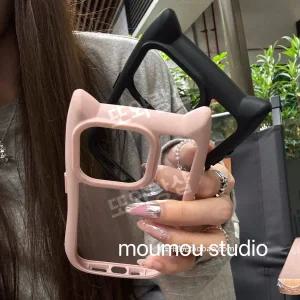 고양이귀 아이폰 17 투명 폰케이스 실리콘