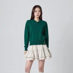 [LAP](강남점)쓰리버튼 브이넥 니트 AR4KHA67