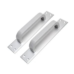 두일 마루보 판손잡이 실버 P128 2개 베란다 샷시 미닫이 건축 중문 업소용 현관 문고리 출입문