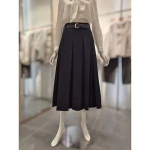 케네스레이디 너드 플리츠 미디스커트 EWSKPA4300