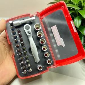 미니 라쳇 렌치 휴대용 드라이버 소켓 다기능 자전거 수리 공구 세트