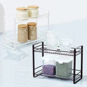 선반 2단 캐주얼 부엌 양념 수납 통