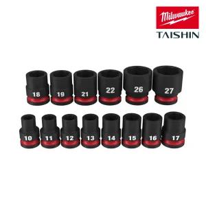 밀워키 49-66-7013 SHOCKWAVE 스탠다드 임팩트 소켓 세트 14PC