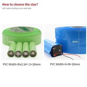1m 18650 PVC 열 수축 튜브 폭 160mm ~ 500mm 케이스 와이어 보호 케이블 슬리브 Lipo 배터리 팩 절연 필