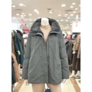 [트리아나]소고 세이브존01 밍크 카라 안감 토끼털 구스패딩 TH4FA18_GR (S41989871)