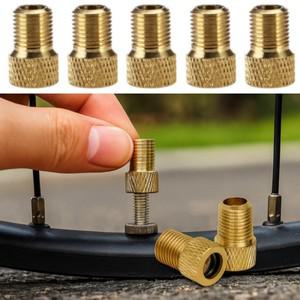 2-20개 프레스타에서 슈레더 밸브 어댑터로 변환기 자전거 펌프 연결용 황동 타이어 컨버터 공기 주입기