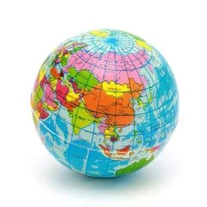 [셀러허브]지구본 그림 스폰지 공 2개 A00394 실험세트 초등실험 (S31261475)