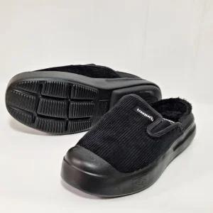 엄브로 뮬 슬리퍼 키높이 털 실내화 방한 패딩슈즈 여성 코듀로이 블로퍼