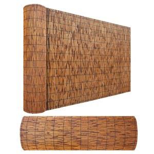 대나무 스크린 펜싱 1 2 3 4 5 6피트 높이의 천연 현관 롤 발코니 프라이버시 햇빛 가리개 야외용 오래된 울타리 파티오 뒷마당 칸막이 장식용 튼튼하고 곧게 자르기 쉽습니다