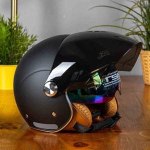 스쿠터 경량 사계절 라이딩 검정 매트 헬멧 시스템 가벼운 할리 유니버셜 반모