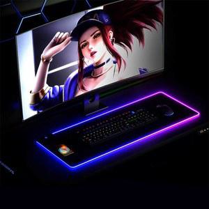 RGB 무선 충전 마우스 패드 15W 고속 미끄럼 방지 초슬림 표면 키보드 매트 PC 게임용 마우스패드