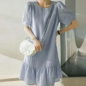 여성 인기 여름 반팔 예쁜 감성 주름 휴양지 바캉스