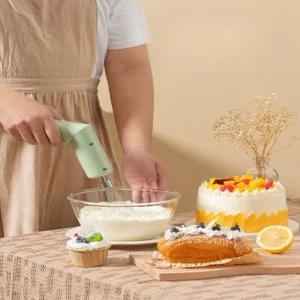 강력한 무선 휘핑기 전동 거품기 베이킹 핸드믹서