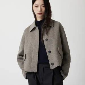 [ZOOC]캐주얼 크랍 코트_s